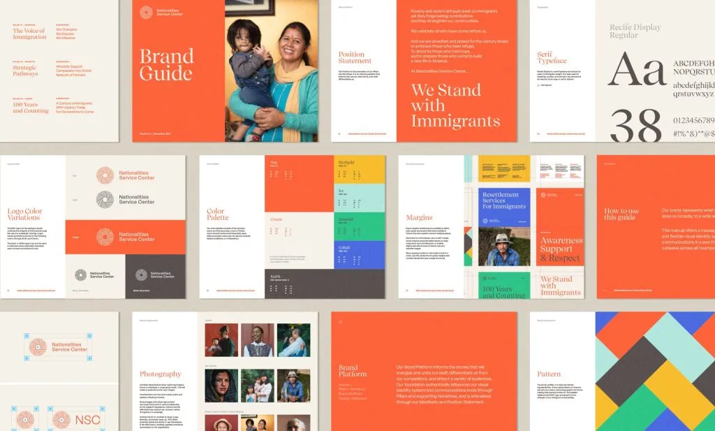 vibrant and comprehensive brand guideline overview for non-profit organization