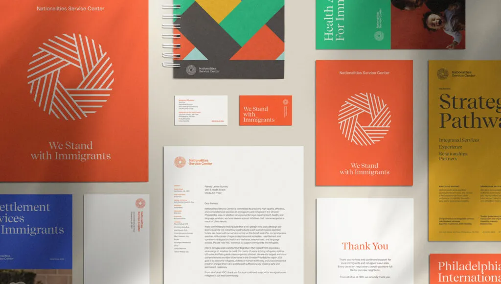 vibrant brand identity overview with print collateral, stationery, and marketing templates