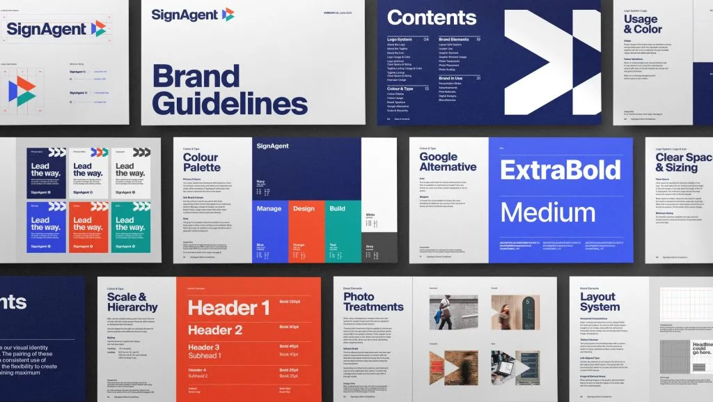 bold and minimal brand guidelines