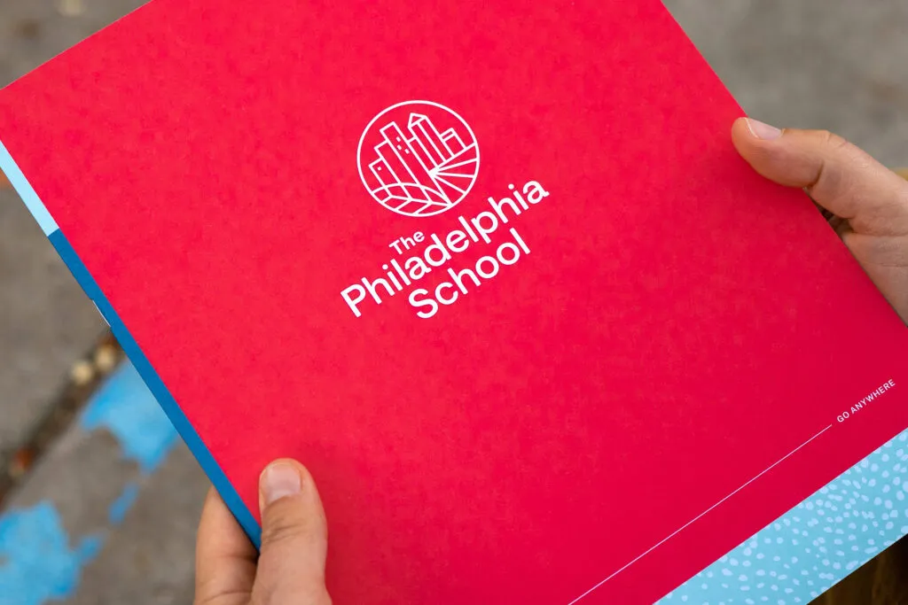 Illustrated The Philadelphia School logo designed by J2