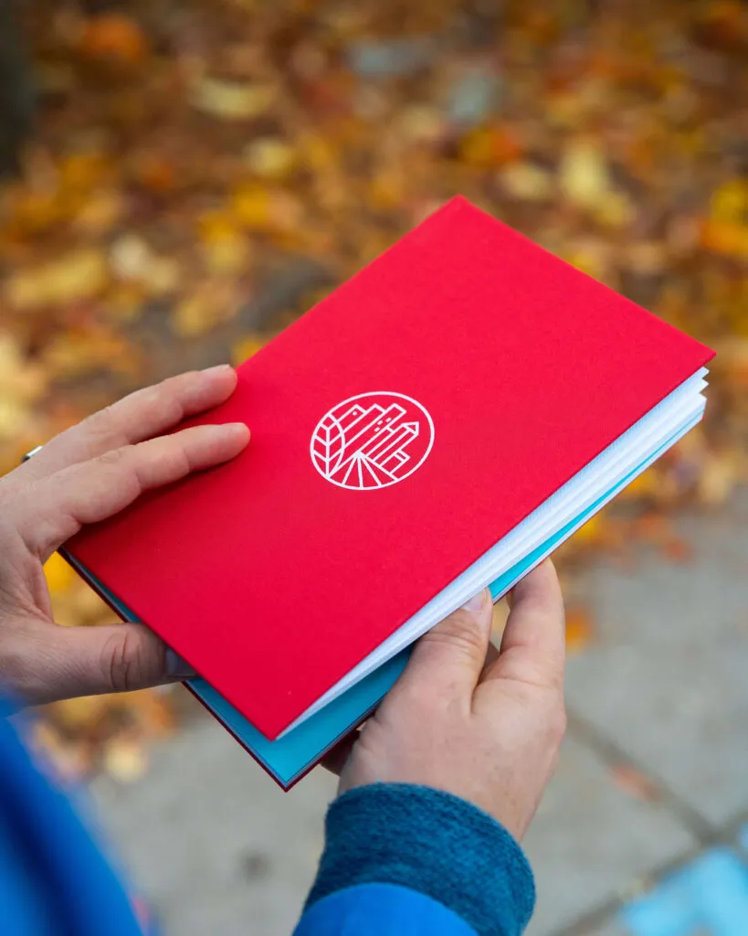 branded notebook designed for The Philadelphia School by J2