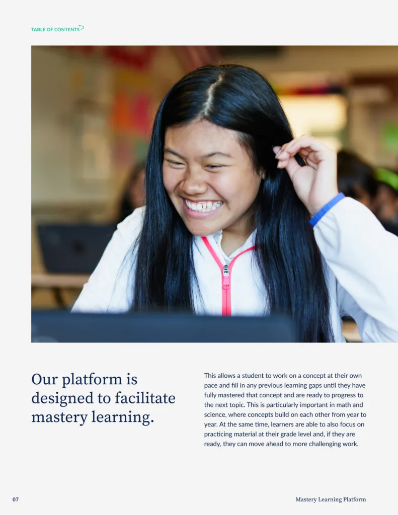 Khan Academy annual report design J2