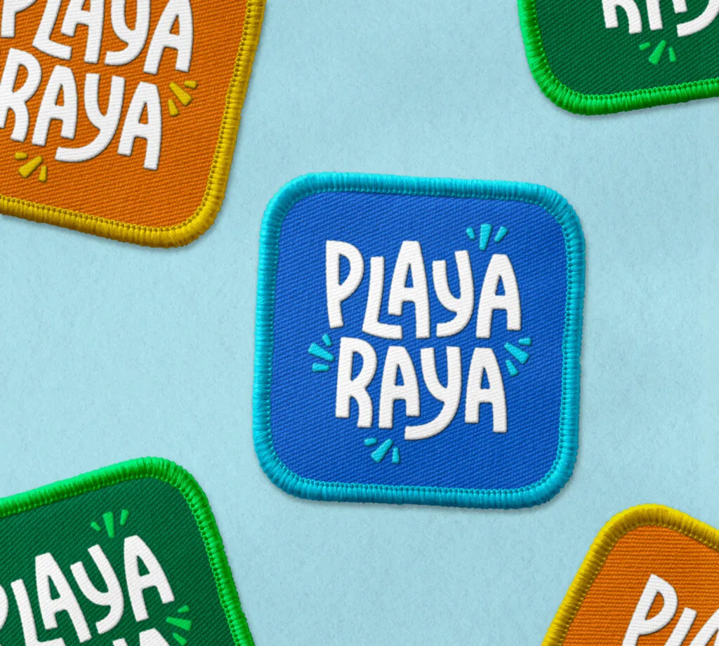 PlayaRaya embroidered patch logo design J2