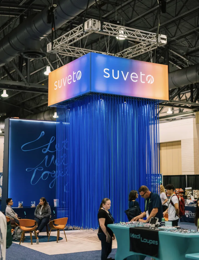 Suveto trade show booth design by J2