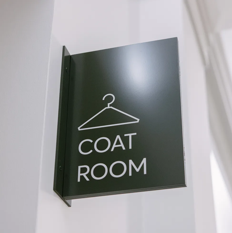 coatroom sign