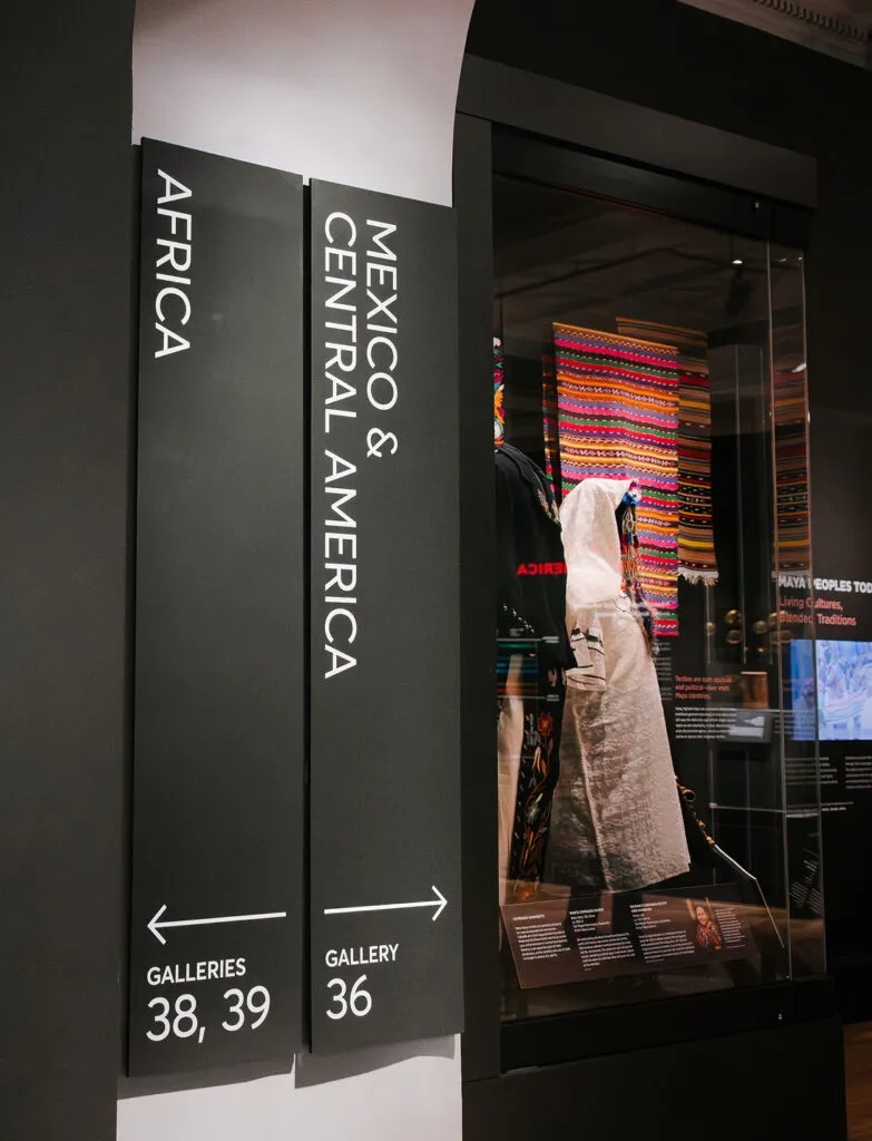 Two gallery signs